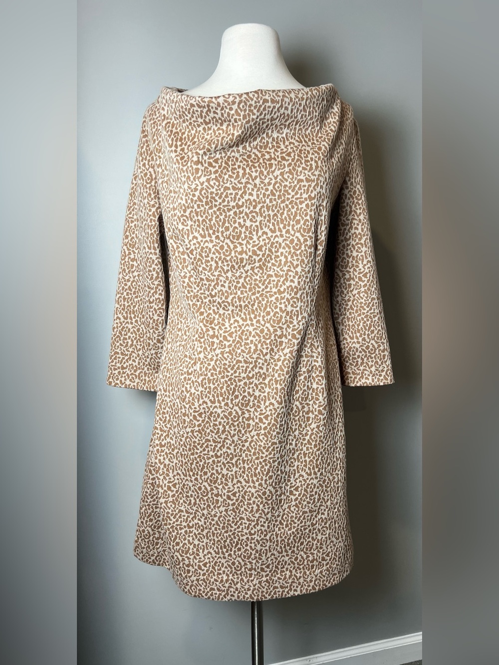 Tyler Boe - Leopard Print Long Sleeve Dress